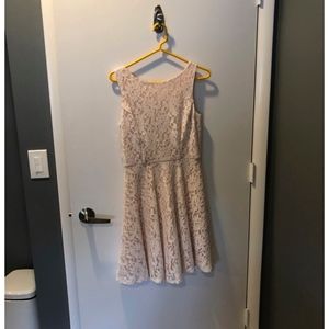 Blush Lace Short Dress